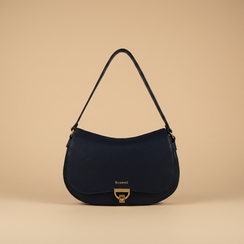 You Young Coveri Borsetta Hobo a Spalla su sfondo beige
