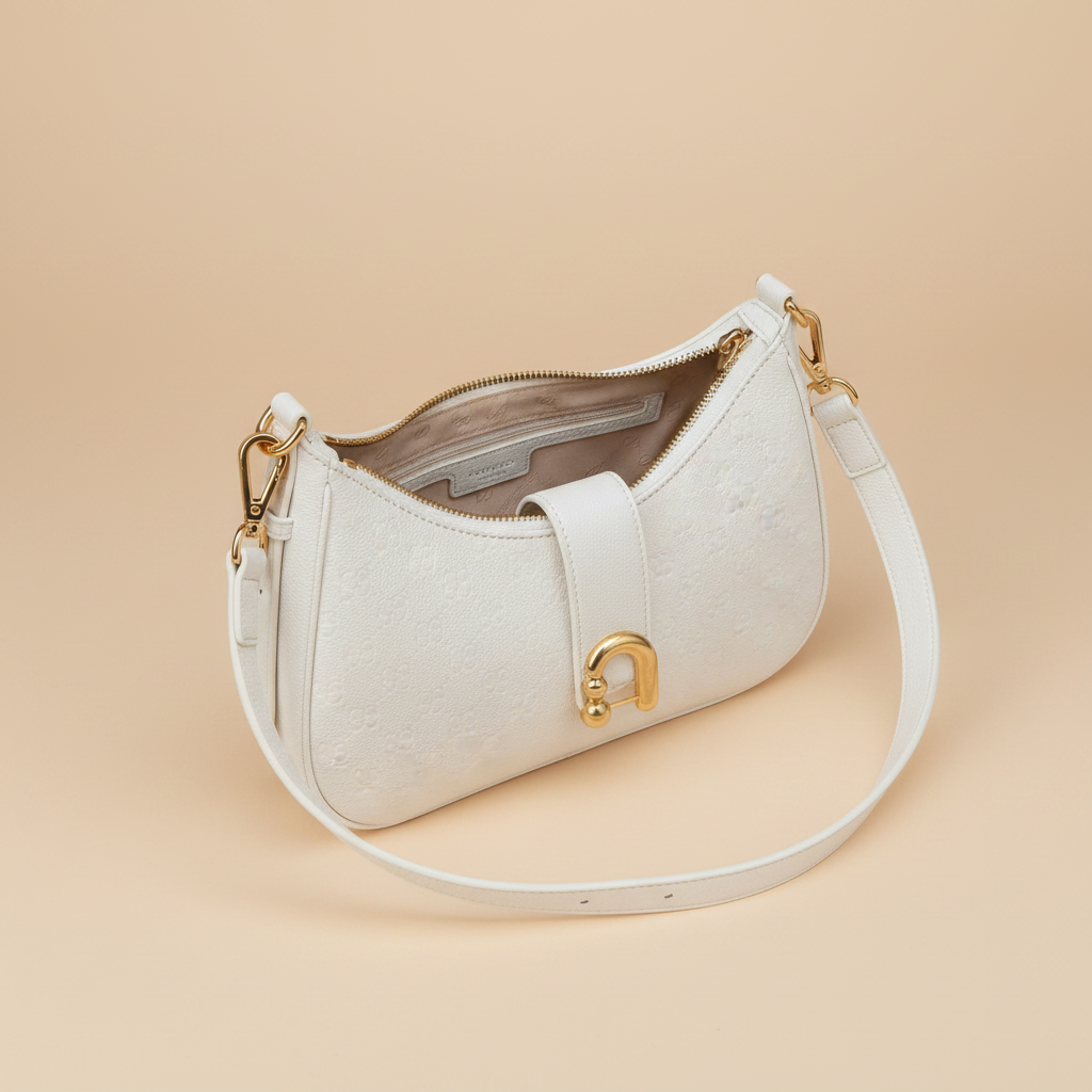 Borsa Donna Charro Bianca Ecopelle - Vista 3