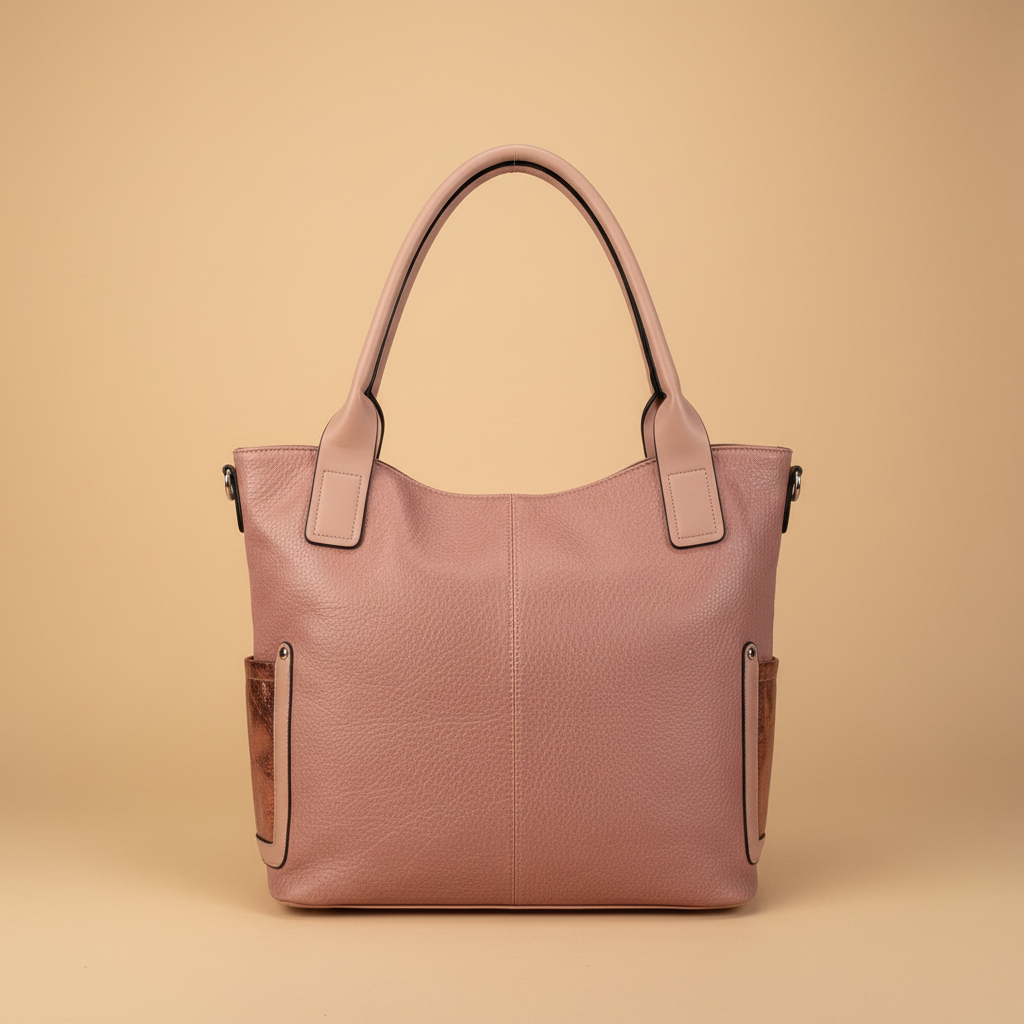 IN.C Company borsa tote rosa antico vista retro