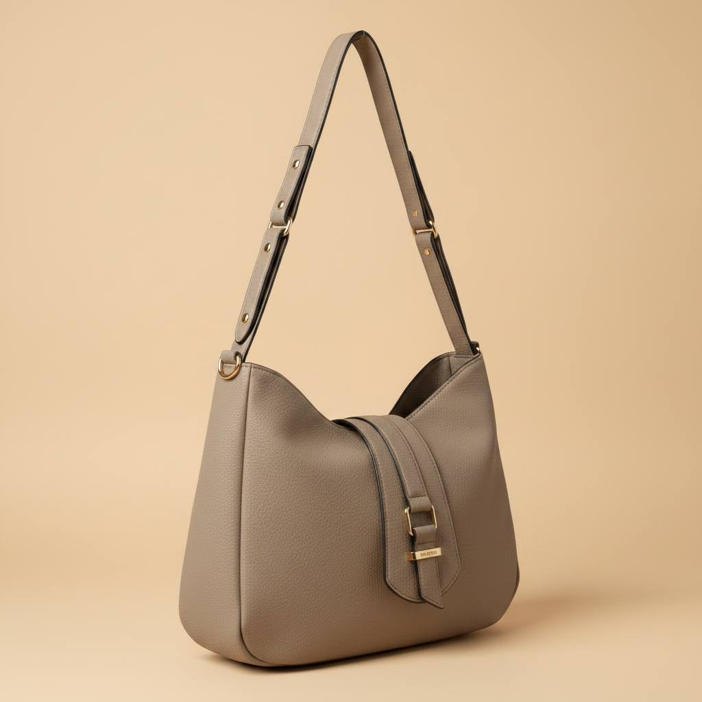 Charro Borsa Hobo Pebbled 3D Render