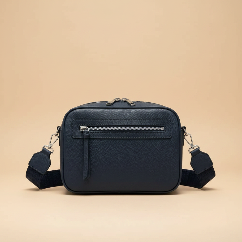 Borsa Tracolla 5 Zip - Blue Scuro
