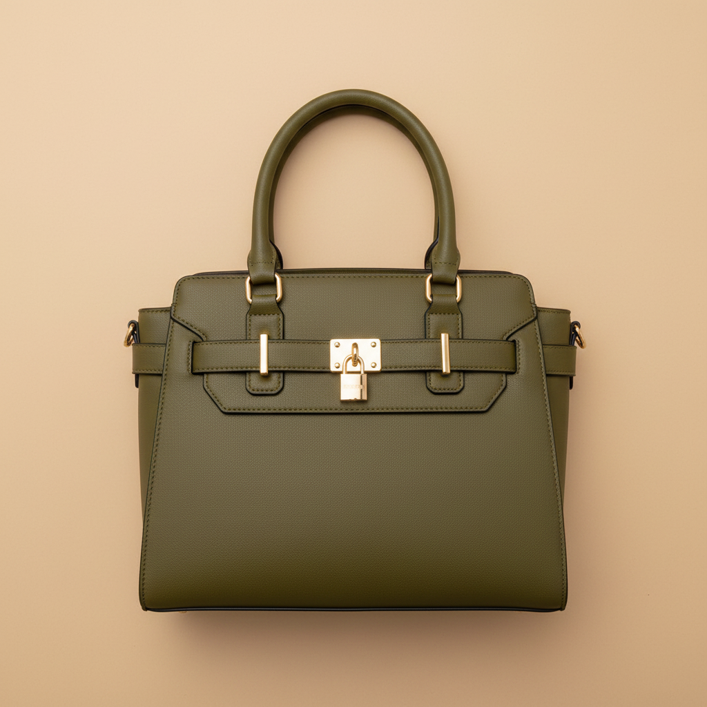 Charro borsa strutturata khaki vista dall'alto