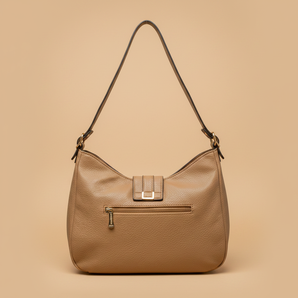 Charro borsa hobo camel vista frontale