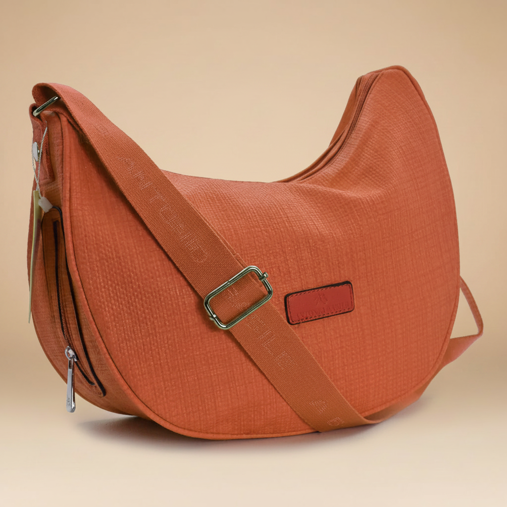 Coveri Borsa Mezzaluna Vintage - Arancione