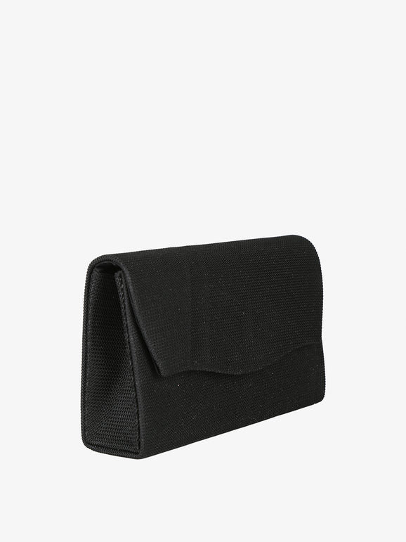 Pochette Elegante Solada con Brillantini — Nero