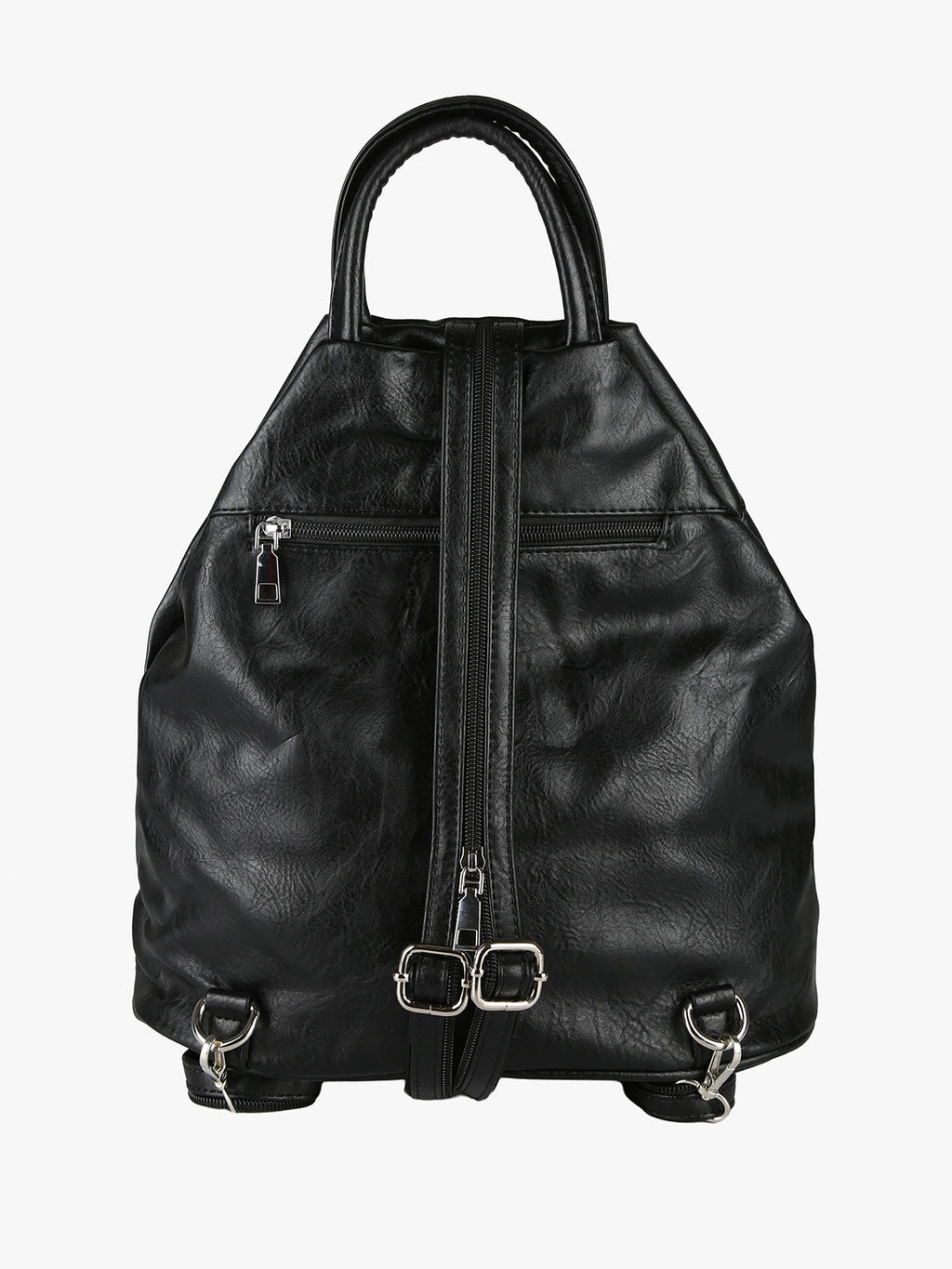 Solada Zaino Donna in Ecopelle Bicolore Nero - ITALIAACTION