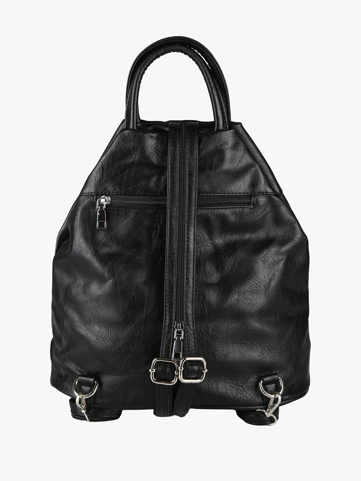 Solada Zaino Donna in Ecopelle Bicolore Nero - ITALIAACTION