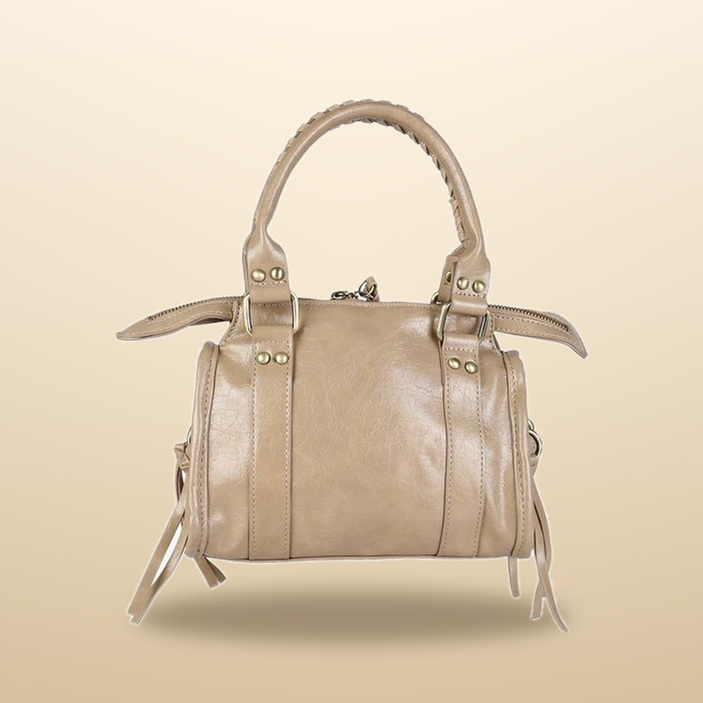 Solada Mini Borsa a Mano Donna in Ecopelle Taupe