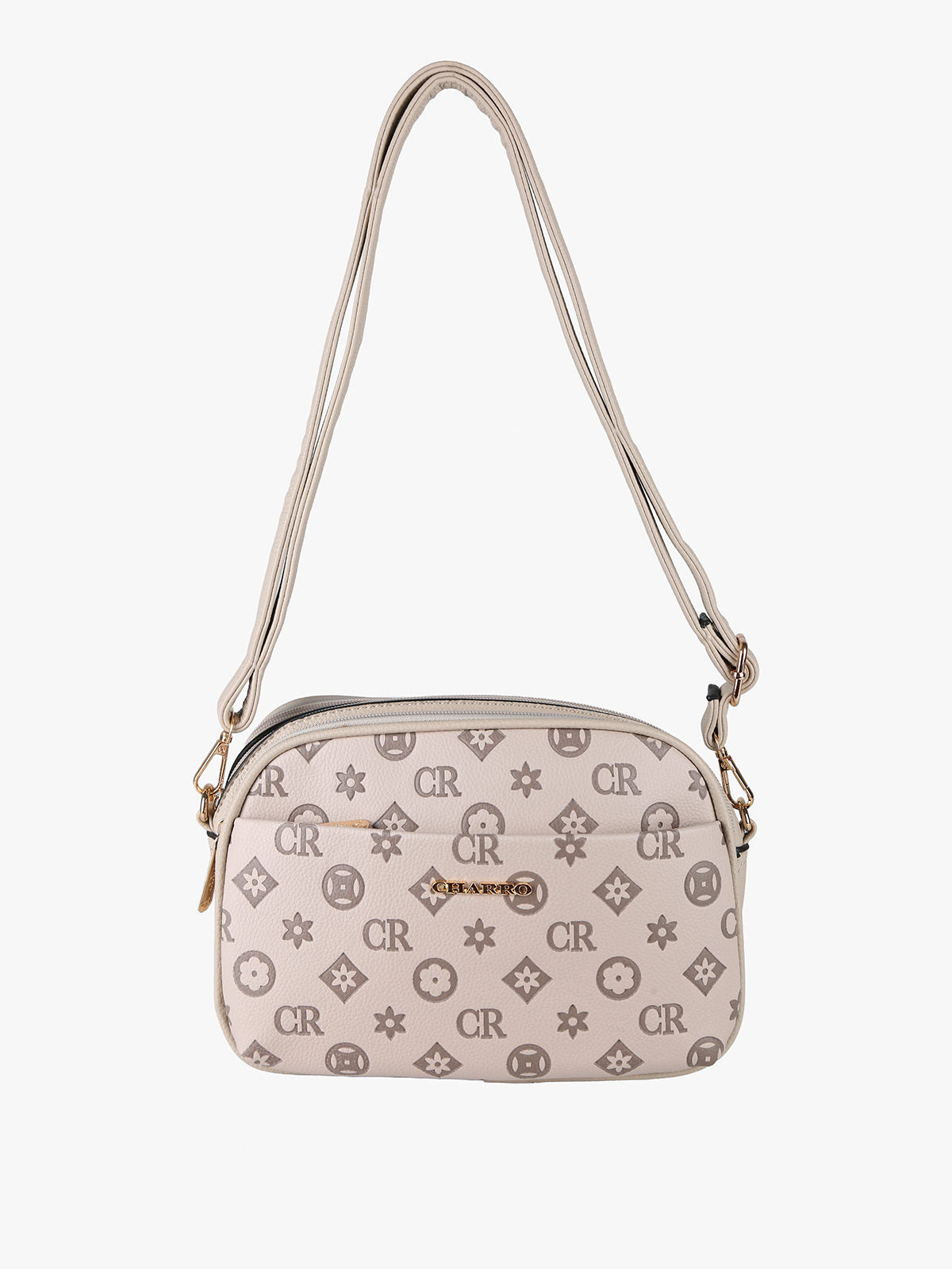 Borsa a tracolla Charro khaki con logo