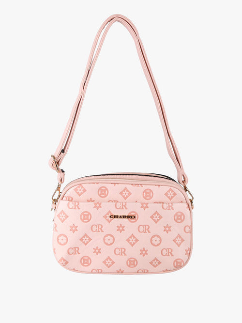 Borsa a tracolla Charro rosa con logo